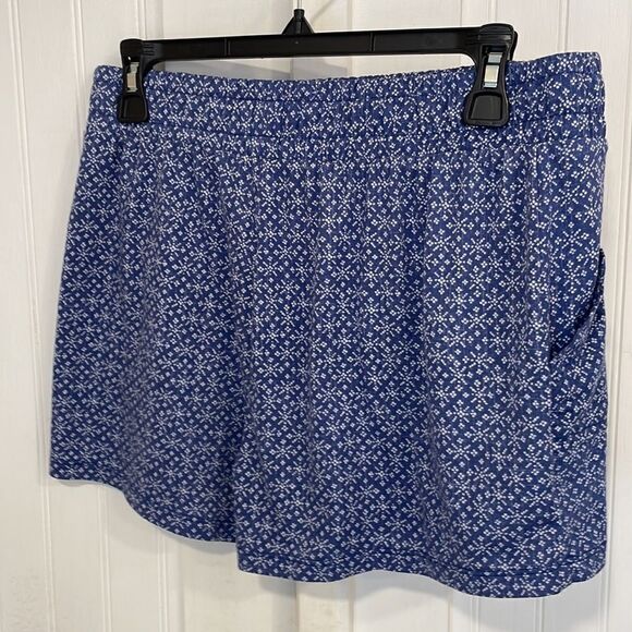 JACLYN INTIMATES blue and white pajama shirt and shorts size XL - Picture 6 of 8